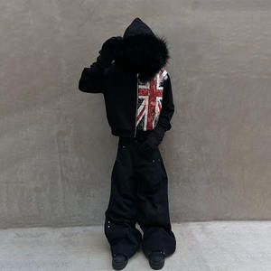 Felpe con cappuccio da uomo di nuova <span class=keywords><strong>tendenza</strong></span> <span class=keywords><strong>felpa</strong></span> con cappuccio con Zipup stampato con schermo pesante con cappuccio Vintage con Zip - Product Image 4