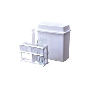 Degao PP <b>Plastic</b> 24 <b>Slides</b> Microscope <b>Slide</b> Staining Jar With Rack & Lid For Histology IHC Antigen Retrieval Lab Use - Product Image 5