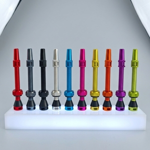 Válvula Presta <span class=keywords><strong>Tubeless</strong></span> para Bicicleta de Montaña, Fabricada en Aluminio CNC, Logo/Caja/Largo Personalizables, 11 Colores, Núcleo Desmontable - Product Image 1