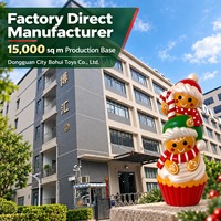 Décoration de Noël en pain d'épices pour importateurs, prix usine, figurine lumineuse moulée par soufflage personnalisée, achat en gros, approvisionnement en produit