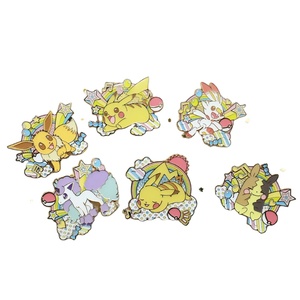 Badge en métal de la série <span class=keywords><strong>Rainbow</strong></span> sous licence officielle HOLLY BOX, broche émaillée <span class=keywords><strong>Pikachu</strong></span>, décoration pour sac à dos et vêtements - Product Image 1