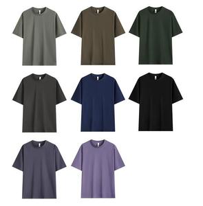 Algodón peinado 260gsm Fabricante logotipo personalizado Hombres Gimnasio Fitness Wear Hombres Ropa en línea Camisetas Oversize Hombres camiseta lisa - Product Image 5