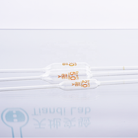 Pipette volumétrique en verre de classe A de 10 ml de Tiandi Lab avec marquages codés par couleur
