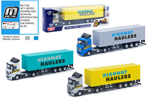 Camion scorrevole in lega in <span class=keywords><strong>scala</strong></span> <span class=keywords><strong>1</strong></span>:<span class=keywords><strong>64</strong></span> - Giocattolo pressofuso in plastica e metallo, costruzione adatta ai bambini - Product Image 5