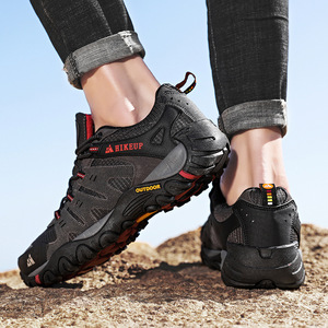 Chaussures de randonnée pour hommes en daim, résistantes à l'usure, pour la randonnée, la marche, la chasse, baskets tactiques - Product Image 4