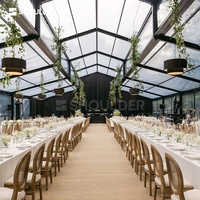 Tentes de mariage de luxe personnalisées en aluminium imperméables, tentes de réception de grande envergure pour cérémonies de mariage en plein air et événements