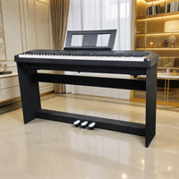 Piano numérique Beisite en promotion, 88 touches semi-lestées, son de rêve français, planche sonore en bois massif, étui portable, noir élégant, musique