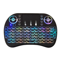 Toptan özel multi-medya uzaktan kumanda ve Touchpad fonksiyonu el klavye Mini 2.4Ghz kablosuz klavye fare kombo