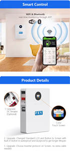 En iyi 10KW 15KW 20KW 51.2V LiFePO4 200Ah duvar montaj pil paketi LiFePO4 hücre için lityum iyon güneş CAN 10-Year garanti - Product Image 4