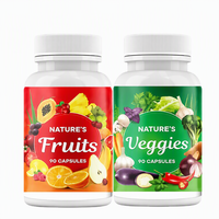 Capsules de superaliments verts SPL, fruits et légumes, vitamines pour la santé immunitaire, complément de fibres, capsules de fruits et légumes
