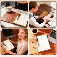 Porte-stylo pour classeurs et carnets, clip à stylo ultra-fin en cuir PU, idéal pour les cadeaux de rentrée scolaire