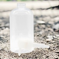Emballage transparent de couleur personnalisée en plastique PET de haute qualité bouteilles de pompe de shampooing vides 300ml 400 ml bouteille de lotion