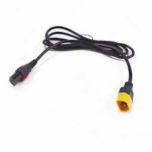 Câble d'alimentation CA 3x1mm² PVC H05VV-F 2M <span class=keywords><strong>UPS</strong></span> IEC C13 <span class=keywords><strong>à</strong></span> C14 verrouillable pour alimentations sans interruption - Product Image 4