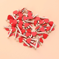 Penjepit Kayu Mini 3.5cm Ramah Anak, Penyangga Foto Dekoratif, Penjepit untuk Memo, Kartu, Pajangan, Kerajinan DIY, Dekorasi Pesta