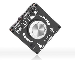 ZK-502M Mini 2.0 Stereo Kép Kênh Khuếch Đại 50W + 50W DC 12V Đầu Ra Điện Với AUX USB Đầu Vào Tương Thích Với Với IC - Product Image 1