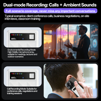 Carte d'enregistrement vocal IA portable ultra-mince (6,5 mm) pour réunions, conversion audio-texte et traduction multilingue – Vente en gros B2B