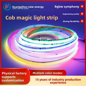 Luz <span class=keywords><strong>LED</strong></span> COB Magic Color 24V de Alta Luminosidad, No Impermeable, para Gabinetes, Canal de Aluminio Empotrado, Autoadhesivo, Efecto Agua Corriente - Product Image 2