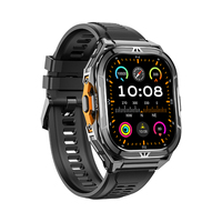 Montre connectée pour homme X5 avec écran AMOLED, GPS, altimètre, pression atmosphérique, boussole, étanche 5ATM, pour l'extérieur, avec batterie 530mAh