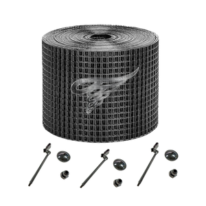 Grillage anti-oiseaux pour panneaux solaires CE RoHS, 8 pouces x 100 pieds, protection contre les nuisibles, revêtement PVC galvanisé, pare-pigeons, avec clips en aluminium - Product Image 1