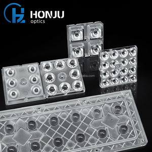 Lentille de module de lampadaire à LED asymétrique PC 12 en 1 lentille de lampadaire à LED lumière sombre lampioni lentille de lampadaire à LED en plastique - Product Image 5