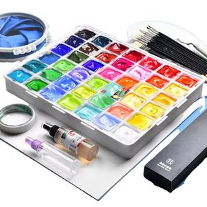 Bview Art 24 Couleurs 30ml Unique <span class=keywords><strong>Jelly</strong></span> Cup <span class=keywords><strong>Gouache</strong></span> Paint Set pour <span class=keywords><strong>Gouache</strong></span> Opaque Aquarelle Peinture - Product Image 1