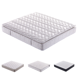 10" King Size Mattress Double Side Pillow Top Bed Foam Pocket Spring Coil Bedroom Mattresses For Sale