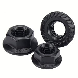 Écrous à bride M5-M14 en alliage Gr5 Ti6Al4V, écrou de moyeu d'essieu arrière en titane CNC avec tête hexagonale zinguée - Product Image 1