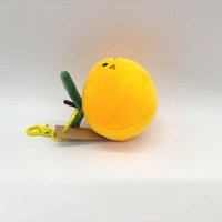 Nieuwe Trends Groenten Fruit Pluche Keychaintoys Stripfiguren Oranje Custom Pluche Sleutelhanger Knuffels