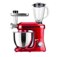 Batteur sur socle multifonctionnel 3-en-1 en acier inoxydable 2200W avec mixeur et hachoir à viande, vente en gros d'usine
