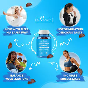 メーカー自社ブランドAshwagandha Gummiesビタミン<span class=keywords><strong>D</strong></span>サプリメントシーモス & ブラックシードオイルフォーミュラ、ストレスリリーフ & スリープエイド - Product Image 3