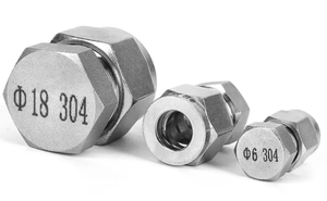 <span class=keywords><strong>Bouchon</strong></span> de compression haute pression à double ferrule en <span class=keywords><strong>acier</strong></span> inoxydable 304 316 - Product Image 2