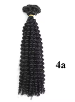 Extensions de cheveux Remy bouclés afro crépus en vrac, microlocs, tresses sans nœuds, extensions de cheveux à tresser au crochet de grade 4A 4B 4C