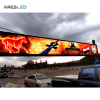 Pantalla LED a todo Color para publicidad, Panel de cartelera Smd para exteriores, Flexible, P10, P8