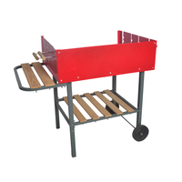 Barbecue portable réglable pour l'extérieur 107,5x52x101,5cm