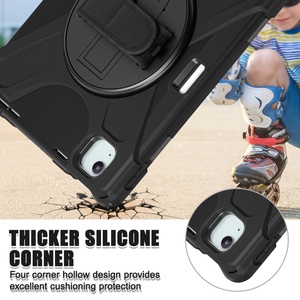 Housses de protection intégrales pour tablettes style enfant pour iPad Air 2024 M2 11 13 pouces avec support rotatif à 360° et sangle robuste pour main et épaule - Product Image 3