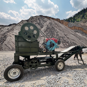 Hot Bán Điện Thoại Di Động Nhỏ Máy Nghiền Hàm Động Cơ Diesel Powered Dưới Rung Màn Hình Máy Nghiền Đá Nóng Ở Châu Phi - Product Image 1