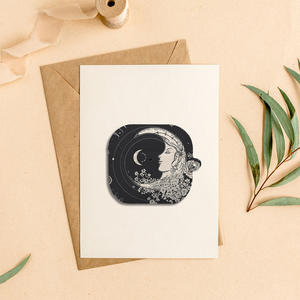 Étui pour Airpods 4 en matériau PC rigide 4-en-1 avec transfert thermique, motif attrape-rêves, lune et floral – Vente en gros - Product Image 1