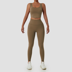 Logo personnalisé écologique Vêtements de fitness pour femmes Vêtements de sport pour femmes Pantalons de yoga Soutien-gorge de sport Ensemble de yoga