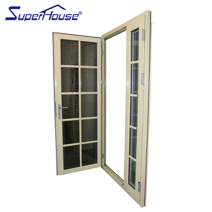Superhouse pháp Cửa Cách âm nhôm kính đu Bản lề cửa ra vào hiện đại bên ngoài cửa khách sạn - Product Image 3