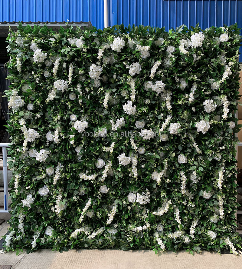 กำแพงดอกไม้สีเขียว3