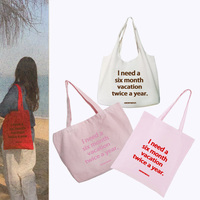 Sac de courses en toile 12 oz avec logo personnalisé, design color-block, motif lettres, longues poignées – Réutilisable pour cadeaux publicitaires et usage quotidien
