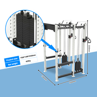 Machine de musculation professionnelle à 6 poteaux R07, rack multifonctionnel pour entraînement de force en salle de sport
