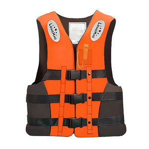 Adult Life Vest 150N Buoyancy Foam <b>Material</b> SMLXLXXLXXXL Orange For Boat Fishing Survival - Product Image 1