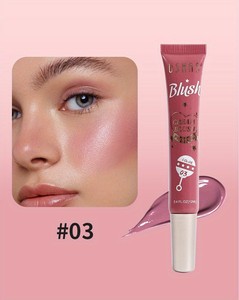 Trendy Multi-use Cheek Eye Lip Tint Liquid <b>Blush</b> Lip Cheek Dual-use Glimmer Finish Natural Highlight Cream Blushing Matte <b>Blush</b> - Product Image 5
