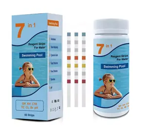 Swimming Pool & Spa Test Strips 7 in 1 50 COUNTS, Quick and Accurate Pool Test Strips