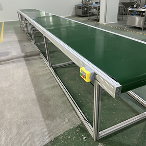 Düşük Gürültülü Alüminyum Çerçeveli Motorlu Ayarlanabilir Hızlı, Verimli Paket Taşıma İçin Tasarlanmış Düz Bantlı Konveyör - Product Image 6