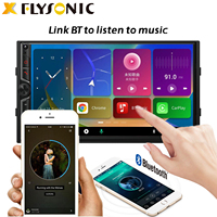 Flysonic Tableau de bord universel 2din Stereo FM Wince Video Universal 2 Din Mp5 Radio 7 pouces Lecteur de voiture MP5