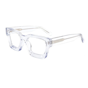 1439 Chất lượng cao cổ điển dày vuông 3 + 2 bản lề unisex handmade Acetate kính quang học khung - Product Image 6