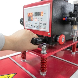 เครื่องรีดร้อนกึ่งอัตโนมัติ ขนาด 24x16 นิ้ว แบบสองโต๊ะทำงาน สำหรับงานพิมพ์ลายบนผ้า - Product Image 4