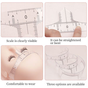 La migliore vendita di plastica Standard righello per sopracciglia righello di posizionamento del sopracciglio modellatura righello per il trucco permanente - Product Image 4